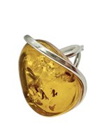Anello Domar Donna Ambra in Argento Ambra AMBER-AN-1-280 - AMBER-AN-1-280